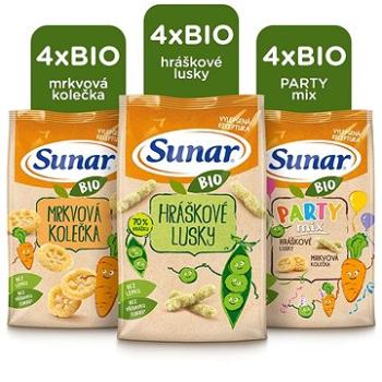 Sunar BIO dětské křupky mix karton 12× 45 g (8592084417123)