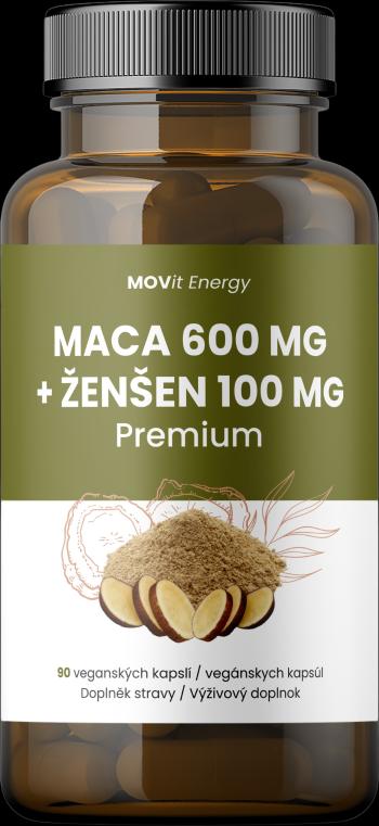 MOVIT ENERGY Maca 600 mg + Ženšen 100mg, 90 kapsúl