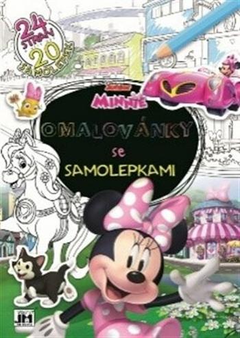 Minnie - Omalovánky se samolepkami A4+