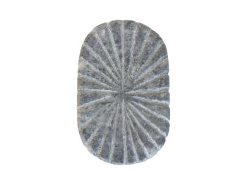 Šedá oválná mramorová úchytka Marble - 5,5*3,5 cm 39071724