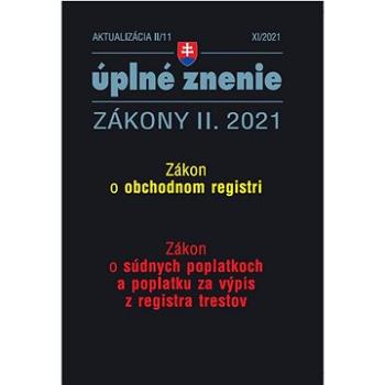 Aktualizácia II/11 2021 Obchodný register: Súdne poplatky (9771335612756)