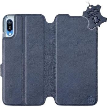 Flip pouzdro na mobil Huawei Y6 2019 - Modré - kožené -   Blue Leather (5903226885565)