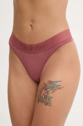 Tanga Calvin Klein Underwear červená barva, 000QF7287E