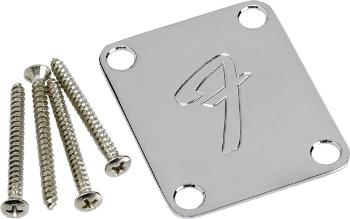 Fender 4-Bolt Vintage-Style Neck Plate "F" Logo, Chrome