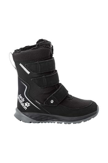 Dětské boty Jack Wolfskin POLAR BOOT TEXAPORE HIGH VC černá barva