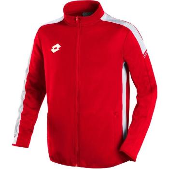 Lotto ELITE PLUS FULL-ZIP TOP Juniorská fotbalová mikina, červená, velikost