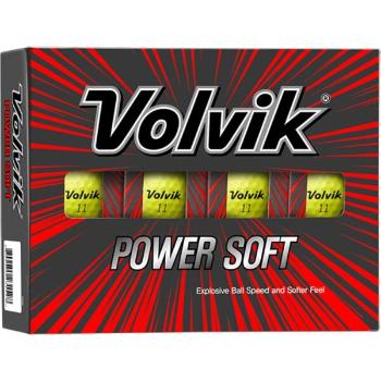 VOLVIK VV POWER SOFT 12 ks Sada golfových míčků, žlutá, velikost