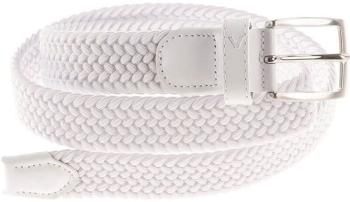 Alberto Basic Braided Mens White 100 cm Pásek