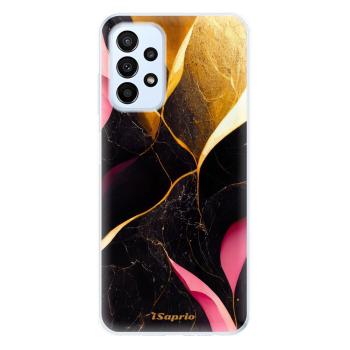 Odolné silikonové pouzdro iSaprio - Gold Pink Marble - Samsung Galaxy A23 / A23 5G