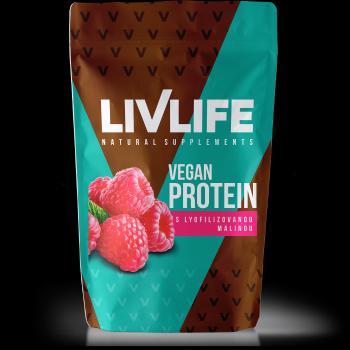 LIVLIFE Vegan proteín s lyofilizovanou malinou 490 g