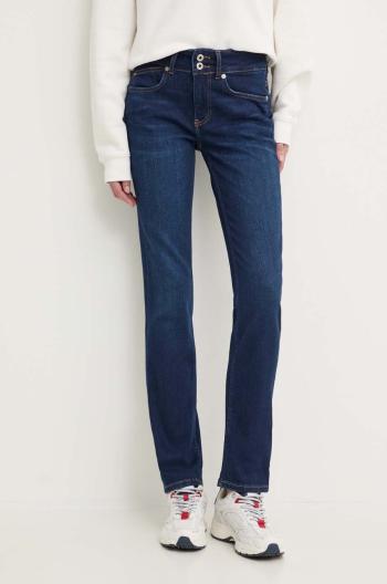 Džíny Pepe Jeans SLIM JEANS MW dámské, tmavomodrá barva, PL204735CU1