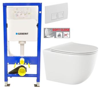 GEBERIT DuofixBasic s bílým tlačítkem DELTA50 + WC INVENA TINOS  + SEDÁTKO 458.103.00.1 50BI NO1