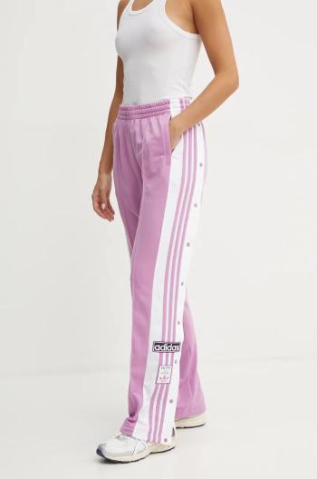 Tepláky adidas Originals Adibreak Pant fialová barva, vzorované, IY2129