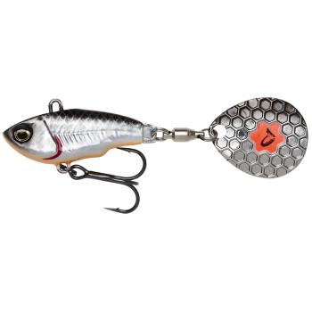 Savage gear fat tail spin sinking dirty silver - 8 cm 24 g