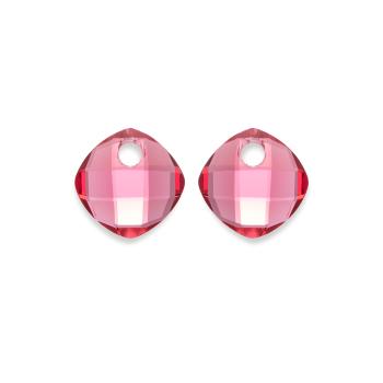 Sparkling Jewels Přívěsky na náušnice z fuchsiového křemene EAGEM51-CC