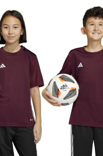 Dětské tričko adidas Performance TABELA 23SY vínová barva, IB4933