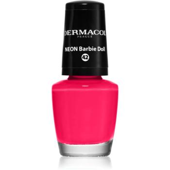 Dermacol Neon neonový lak na nehty odstín 42 Barbie Doll 5 ml