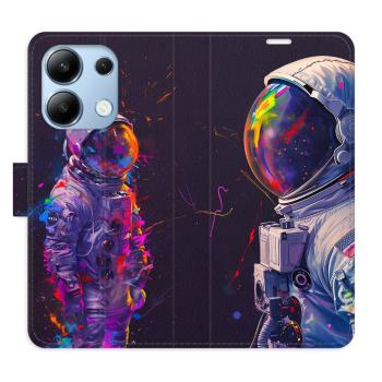 Flipové pouzdro iSaprio - Neon Astronaut 02 - Xiaomi Redmi Note 13