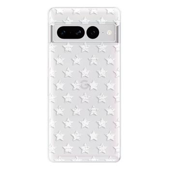 Odolné silikonové pouzdro iSaprio - Stars Pattern - white - Google Pixel 7 Pro 5G