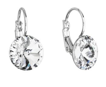 Evolution Group Blyštivé visiace náušnice s kryštálmi Swarovski 51002.1