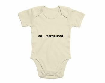 Dětské body krátký rukáv premium All natural