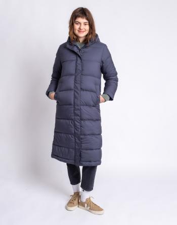 Patagonia W's Silent Down Long Parka Smolder Blue L