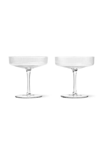 Sklenice na šampaňské ferm LIVING Ripple Champagne 2-pack