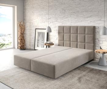 Boxspring postel Dream-Fine 140x200 cm mikrovlákno béžová