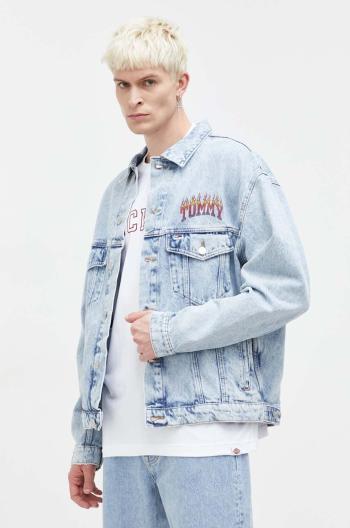 Džínová bunda Tommy Jeans pánská, přechodná, oversize