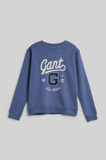 MIKINA GANT RELAXED GRAPHIC SWEAT C-NECK WASHED BLUE