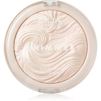 MUA Makeup Academy Shimmer kompaktní pudrový rozjasňovač odstín Peach Diamond 8 g