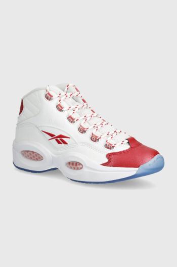 Sneakers boty Reebok Classic QUESTION MID bílá barva, 100074721