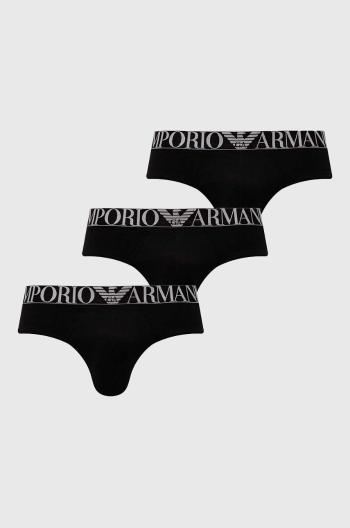 Spodní prádlo Emporio Armani Underwear 3-pack pánské, černá barva, 111734 4F726