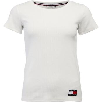 Tommy Hilfiger TOMMY 85 RIB-SS TEE Dámské tričko, šedá, velikost