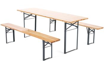 Zahradní pivní set skládací 200 cm
