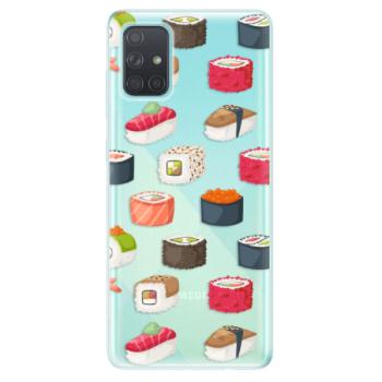 Odolné silikonové pouzdro iSaprio - Sushi Pattern - Samsung Galaxy A71