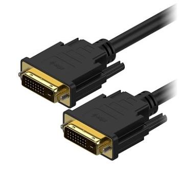 AlzaPower DVI-D na DVI-D Dual Link propojovací 2m (APW-CBDVI120B)