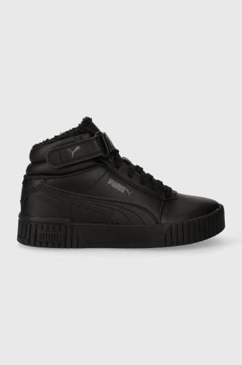 Dětské sneakers boty Puma Carina 2.0 Mid WTR Jr černá barva