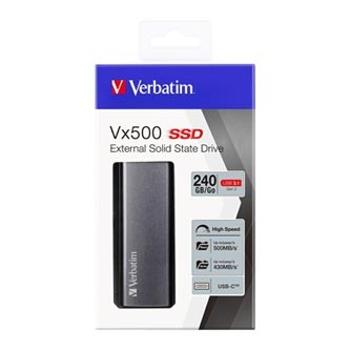 SSD Verbatim 2.5", USB 3.0 (3.2 Gen 1), 240GB, GB, Vx500, 47442