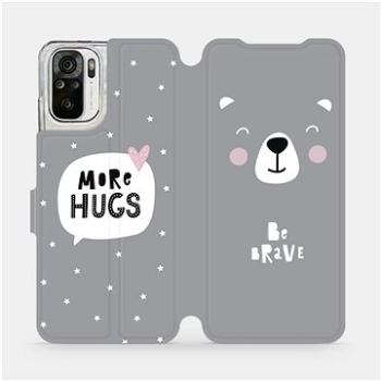 Flipové pouzdro na mobil Xiaomi Redmi Note 10S - MH06P Be brave - more hugs (5903516661206)