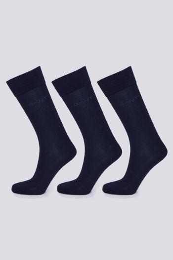 PONOŽKY GANT MERCERIZED COTTON SOCKS 3-PACK MARINE