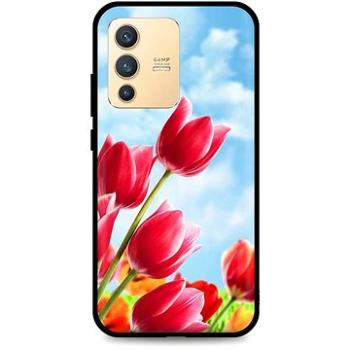 TopQ Kryt Vivo V23 5G silikon Tulips 72818 (Sun-72818)