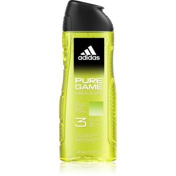 Adidas Pure Game sprchový gel na obličej, tělo a vlasy 3 v 1 pro muže 400 ml