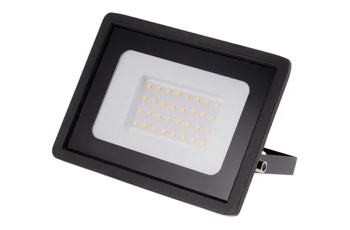 T-LED Černý LED reflektor 30W Economy Barva světla: Teplá bílá 103007