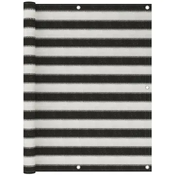 Balkónová zástěna HDPE 120×300 cm antracitovo-bílá 310856 (310856)