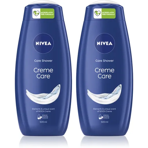 NIVEA Creme Care krémový sprchový gel výhodné balení 2 x 500 ml