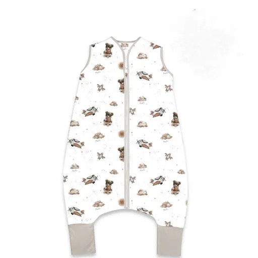 Miminu Letní spací vak se zahrnovacími nohavičkami, bavlna, Méďa pilot , vel. M