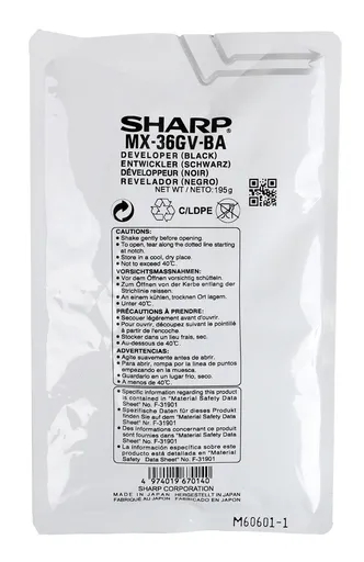Sharp MX-36GVBA černý (black) originální developer