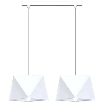 Lustr na lanku DIAMENT 2xE27/60W/230V bílá (98960)