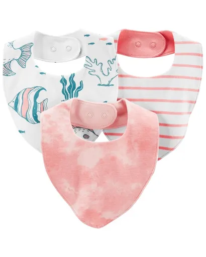 CARTER'S Bryndák Pink Ocean dívka LBB 3ks